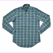 Polo Ralph Lauren Men's Checked Poplin Shirt, Green, Size XS