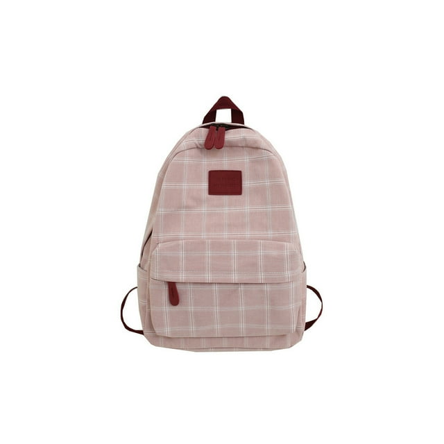Qarigey a cuadros para mujer, escolar para estudiantes, informal para teléfono de gran capacidad para niñas, para viaje Mochilas Rosa Qarigey AP019063-03