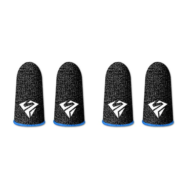 Sidaley 10 piezas Juego móvil Mangas para los dedos Guantes de pantalla táctil sensibles Antihuellas Fundas ultrafinas portátiles Azul tipo 2 Azul Tipo 2 2piezas
