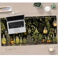 thumbnail image 5 of Desk Mat Green Plants Mouse Pad Gaming Mat Dark Keyboard Mat, Long Mouse Mat XXL Extended Desktop Mat Magical Bottles Computer Mats with Stitched Edges, Office Desk Accessory 31.5" x 15.7", 5 of 13
