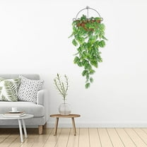 Casaio Artificial Rattan Vine Artificial Bamboo Leaf Rattan Vine, Hanging Fake Plants for Wall Decor, Wedding Backdrop, Indoor Outdoor Garland Decoration,2pc Fake Bamboo Leaves