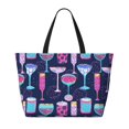 thumbnail image 2 of Fotbe Wine Glasses And Cocktails Bolsa de Viaje para Playa - Resistente al Agua, Bolsa Tote de Gran Capacidad y Ligera con 7 Bolsillos para Mujeres y Hombres, 2 of 7