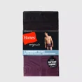 thumbnail image 2 of Hanes Originals Premium Men's SuperSoft Trunks 3pk - Teal Blue/Purple/Black, L, 2 of 6