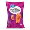 Great Value Original Fried Pork Rinds, BBQ Flavor Chicharrones, 5 oz