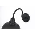 thumbnail image 5 of Elegant Lighting Aron 9.5 Inch Outdoor Wall Sconce In Black, 5 of 8