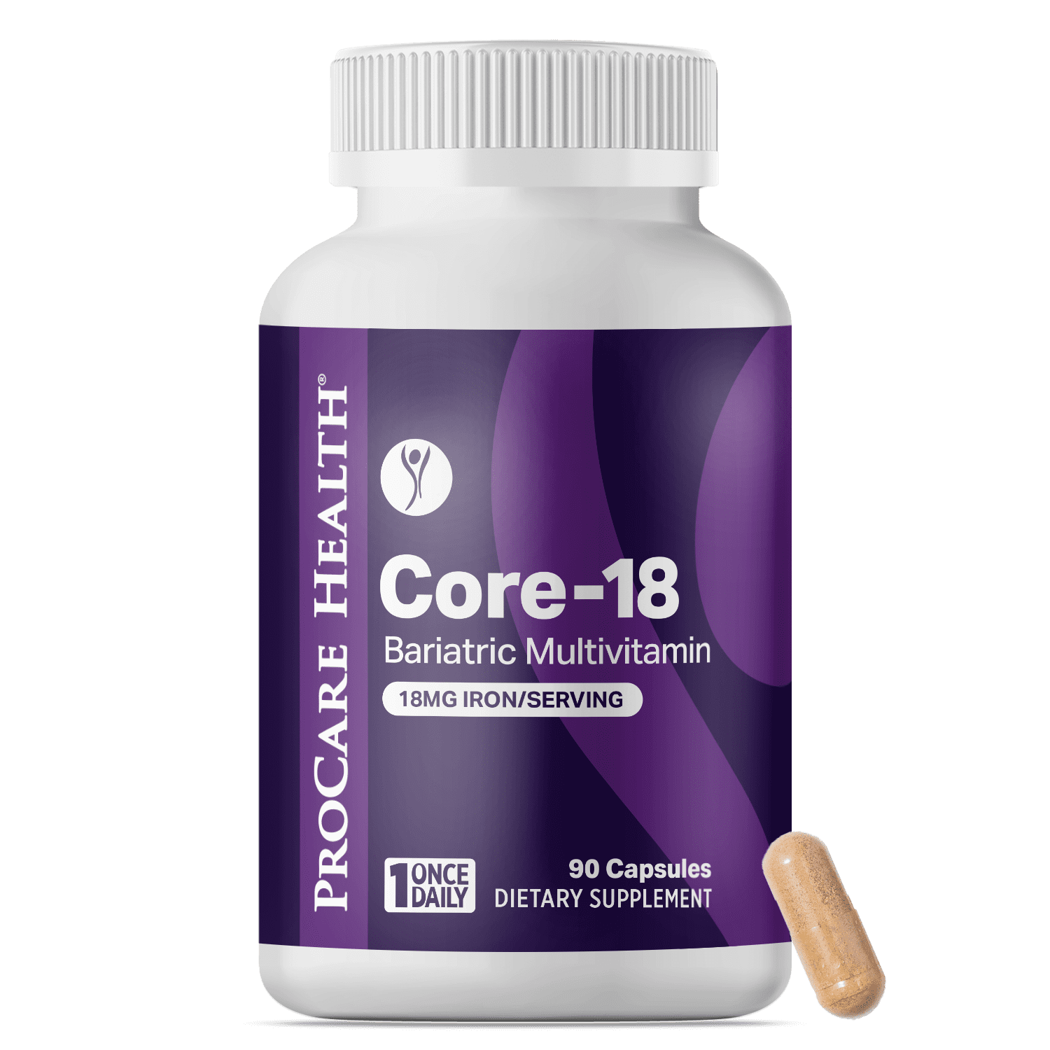 ProCare Health | Core-18 Multivitamin | 18mg Iron | Capsule | 90 Count | 3 Month Supply