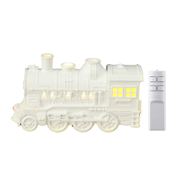 Cateissary Difusor de tren 2 en 1, humidificador de niebla fría con difusor de aceites esenciales, estilo vintage. Electrodomésticos blanco