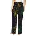thumbnail image 3 of Haiem Mardi Gras Carnival Women's Pajama Pants Ultra Lightweight Pjs Bottoms Sleepwear Bottom Pants With Pocket Drawstring-Medium, 3 of 9