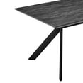 thumbnail image 4 of Margot Dark Gray Rectangular Dining Table with Black Finish, 4 of 6