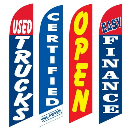 4 Advertising Swooper Flags Used Trucks Certified Pre Owned Open Easy Finance