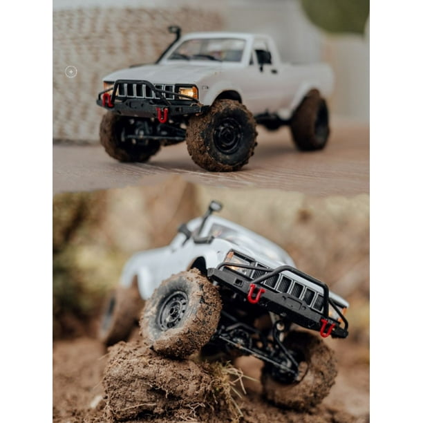 Full Scale WPL C24 Upgrade C24-1 1:16 RC CAR 4WD Radio Control Off-Road Car RTR KIT Rock Crawler Electric Buggy Moving MachineMetal gear He Qiyong unisex