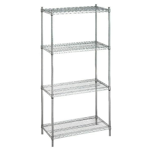 Shelving Unit 24x48x72 W O Casters 4, Room Essentials Wire Shelving Casters