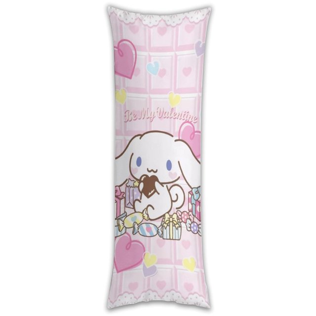 Funda de almohada Cinnamoroll, funda de almohada larga de cuerpo entero, almohada de juegos para niños, cojín de sofá, muebles para el hogar, decoraciones de cama de 20" x 54"