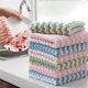 thumbnail image 2 of Cocina No Pega Aceite Coral Vellón Toalla Para Lavar Los Platos/Suave De Mano De Microfibra Gruesa/Hogar De Secado Rápido Trapo De Eliminación De/Onda Rayas Super Absorbente Paño De Limpieza, 2 of 4