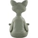 thumbnail image 4 of Estatua de Buda meditando con un gato gris caprichoso, escultura decorativa para jardín interior y exterior, colección Happy Cat, regalos para amantes de los gatos, mujeres, amantes de los, 4 of 7