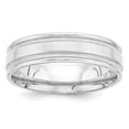 thumbnail image 3 of 14K White Gold Heavy Comfort Fit Fancy Band Ring Size 8, 3 of 5