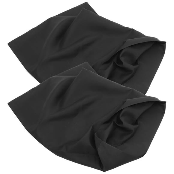 Hytrove 2Ud Fundas De Almohada Negras De Poliéster Con Sobre Resistentes Y Tacto Confortable