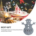 thumbnail image 4 of Yuarrent de Navidad Cubiertos Bolsa Sacos Vajilla única Titular Organizador Ligero Encantador Pequeño Vajilla de Navidad Bolsas Cocina Kits de decoración para fiestas Gris claro Yuarrent HA068999-02, 4 of 6