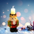 thumbnail image 4 of jifeng Nutcracker Figures Candlestick Holder Nutcracker Ornament for Shelf Office Decor Green, 4 of 5