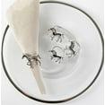 thumbnail image 5 of Fennco Styles Horse Metal Napkin Rings, Set of 4 - Silver Animal Napkin Holders for Home, Dining Table Décor, Banquets, Holidays, Family Gatherings and Special Occasions, 5 of 6