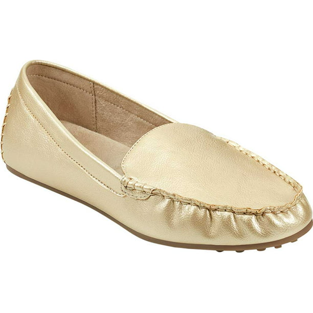 Aerosoles - Women's Aerosoles Over Drive Loafer Gold Faux Leather 6 M ...