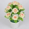 thumbnail image 6 of Simulated Rose Bouquet 12 Heads Rose Artificial Rose Bouquets Simulation Silk Fake Flowers Wedding Decoration Holding Flowers Home Decor Flores Artificial Flowers, 6 of 8