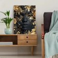 thumbnail image 5 of UXIEQU Black and Gold Face Canvas Wall Art Print 15.75x11.81 Inches, 5 of 8
