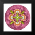 thumbnail image 2 of Ewer, Rebekah 12x12 Black Modern Framed Museum Art Print Titled - Maroon Mandala II, 2 of 5