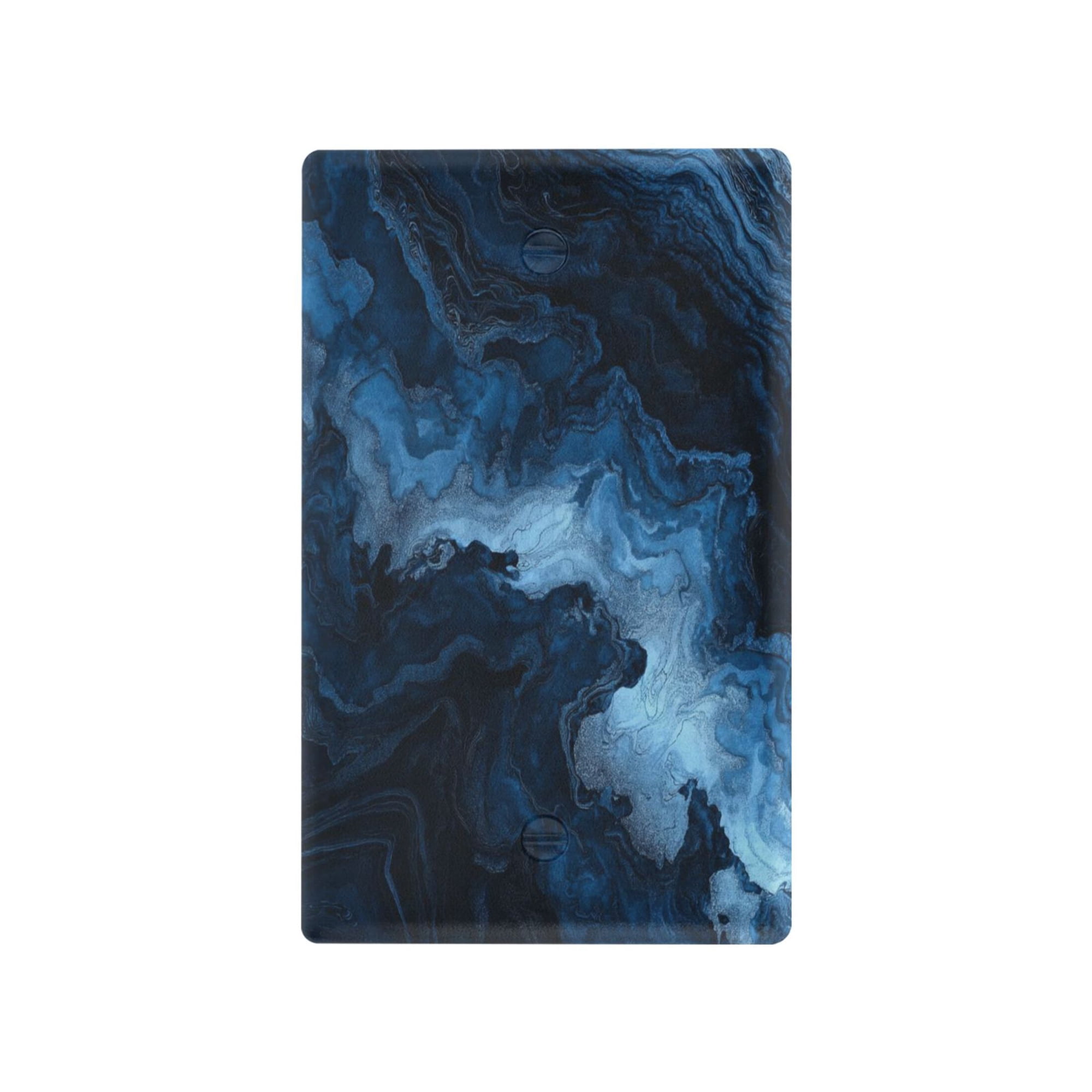 IAUYY Retardant PC Material Unused Outlet Cover Switch Plate Covers Easy DIY Installation with Screws Light Switch Cover Plate Abstract Blue Texture