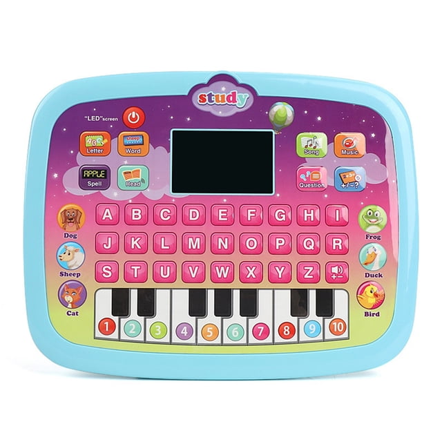 Juguetes para piscina, juguetes para bebés y niños pequeños. Tableta de aprendizaje de inglés con pantalla LED. Juguete educativo y de aprendizaje temprano para niños. Lector de puntos.