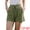 Olive Green, variant on DARING DIVA Women's Wide Leg Drawstring Vacation Beach Pants X-Small Black