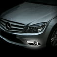 thumbnail image 4 of DNA Motoring DRL-LED-F-014 For 2008 to 2010 Mercedes -Benz W204 C -Class Pair of Front Bumper Fog Light Bezel Integrated Day Time Running Lights 09, 4 of 4
