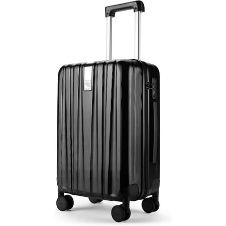 Lightweight Hardside Luggage 8 Spinner Silent Wheels Travel Suitcase ...