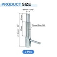 thumbnail image 2 of Uxcell Retractable Indexing Plunger Pin, l Spring Plunger Carbon Steel Spring Loaded Latch Telescopic Locking Pin 2 M6, 2 of 6