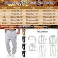 thumbnail image 2 of uikmnh Mens Sweatpants,Mens Sports Pants Hat Woven Pocket Solid Pocket Leather Label Thin Sweatpants,Size 2XL, 2 of 4