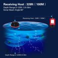 thumbnail image 2 of Localizador de peces Echo Sounder Wireless Sonar Fish Finder Pantalla LCD 100m Localizador de profundidad Fishfinder JShteea El nuevo, 2 of 7