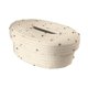 thumbnail image 3 of Caja de pañuelos de algodón, porta pañuelos de papel, dispensador de pañuelos decorativo ligero Blanco con punto, 3 of 9