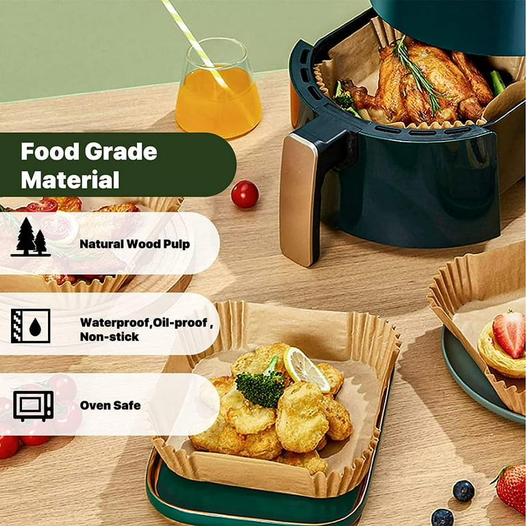  7.9 inch Air Fryer Disposable Paper Liner for Philips Air Fryer,Instant  Vortex,COSORI Air Fryer,100 Pcs Square Air Fryer Paper Liners,Non-stick  Parchment Liners,Air Fryer Accessories: Home & Kitchen