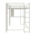 thumbnail image 3 of DHP Abode Full Size Metal Loft Bed, Off White, 3 of 5