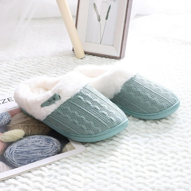 Pantuflas de espuma viscoelástica para mujer, pantuflas de casa con parte inferior de goma antideslizante, forro de felpa cálido, cómodos zapatos para el hogar para dormitorio Wmkox8yii hj789