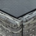 thumbnail image 4 of vidaXL Garden Table Grey 40x40x45 cm Poly Rattan, 4 of 5