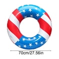 thumbnail image 3 of JJV Inflatable USA Flag Pool Float, 4th of July Swimming Ring Patriotic Water Float Tube, Red White and Blue Pool Float for Summer Pool Party 250 Anniversary Supplies, 28 Inch, 3 of 6