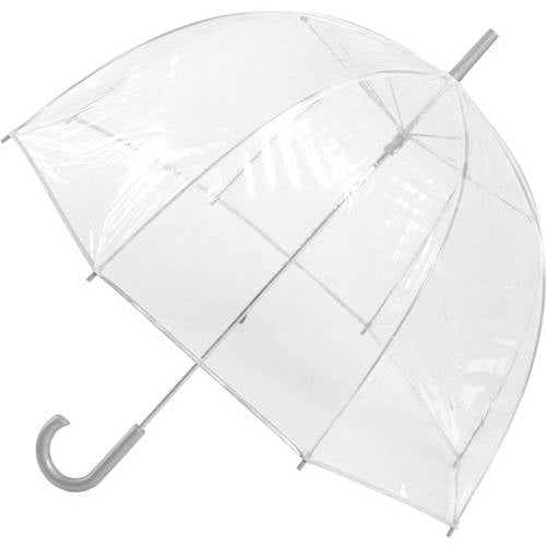 NEW Totes Bubble Umbrella polyester Stylish Canopy Clear Sturdy Strong quality
