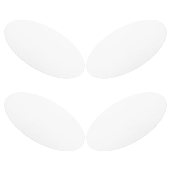 FOMIYES 4Pcs Round Frosted Acrylic Ceiling Lamp Shade Diffusers White for Decorative Lighting