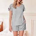 thumbnail image 2 of MDUKONU Women's Work From Home Set Skin-Friendly Elegant Beach Grey XL, 2 of 9