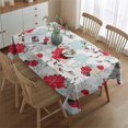 thumbnail image 2 of Pioneer Flower Floral Print Pattern Rectangle Tablecloth 60"x84",Waterproof Polyester Rectangle Table Cloth, Wipeable Spillproof Polyester Tablecloth for Dining, Camping, Indoor and Outdoor, 2 of 5