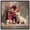 Black Frame, variant on Little Frenchie Glam Canvas Print Pets Pink Wall Art by Art Remedy, Gallery Wrapped, 12 x 12