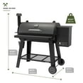 thumbnail image 3 of Oakford 930 Wood Pellet Grill with 930 SQ In Cooking Area, Steel Wire Grates, I-Site View Indicator, Heavy Duty Pellet Smoker Grill with Bluetooth Connectivity - 910-0509, 3 of 12