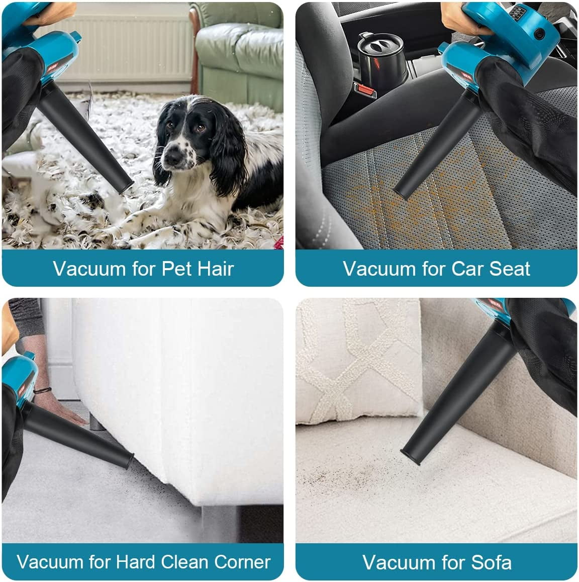 Corded Electric Leaf Blower,2 in 1 Small Handheld Lightweight Sweeper/Vacuum,110V 400W Portable Blower for Leaf/Snow/Dust Blowing