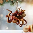 thumbnail image 5 of hengsof 8-Arm Octopus Sea-Themed Christmas Ornaments Hanging Drop Decor for Tree Branches Home Nautical Festive Displays Perfect for Christmas, 5 of 5